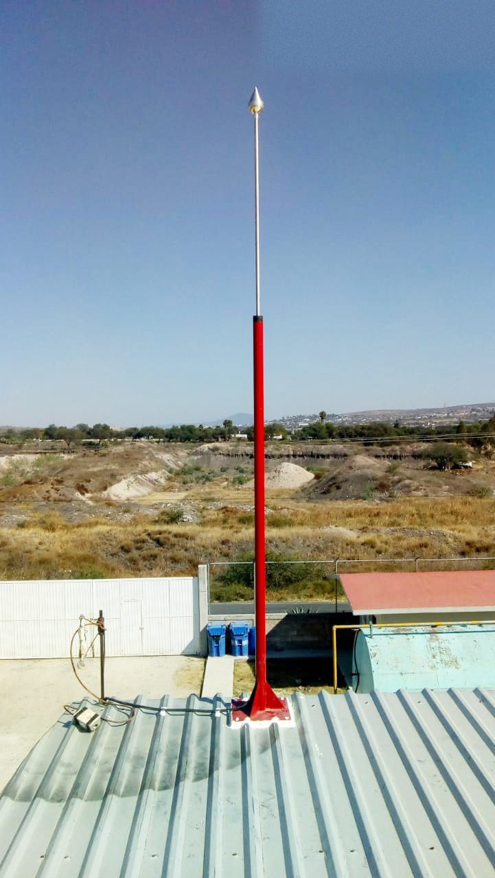 Conectores de cobre de una red de puesta a tierra