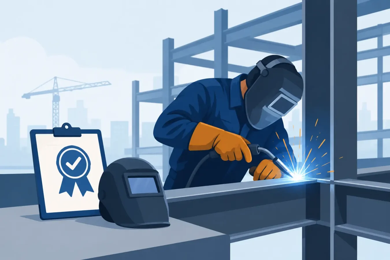 Certificación de soldadura en estructuras