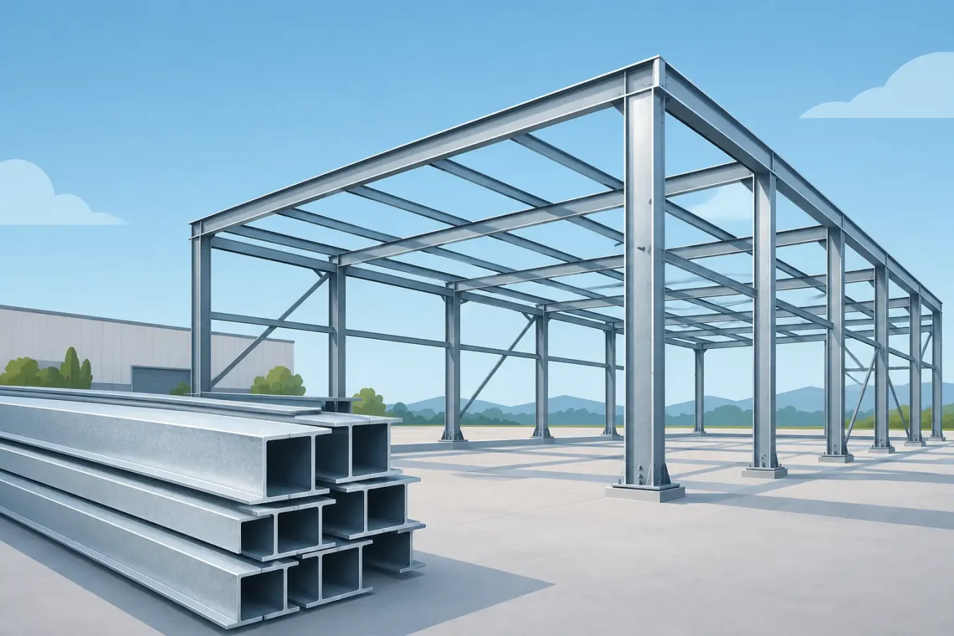 Estructuras galvanizadas industriales para proyectos