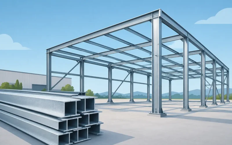 Estructuras galvanizadas industriales para proyectos