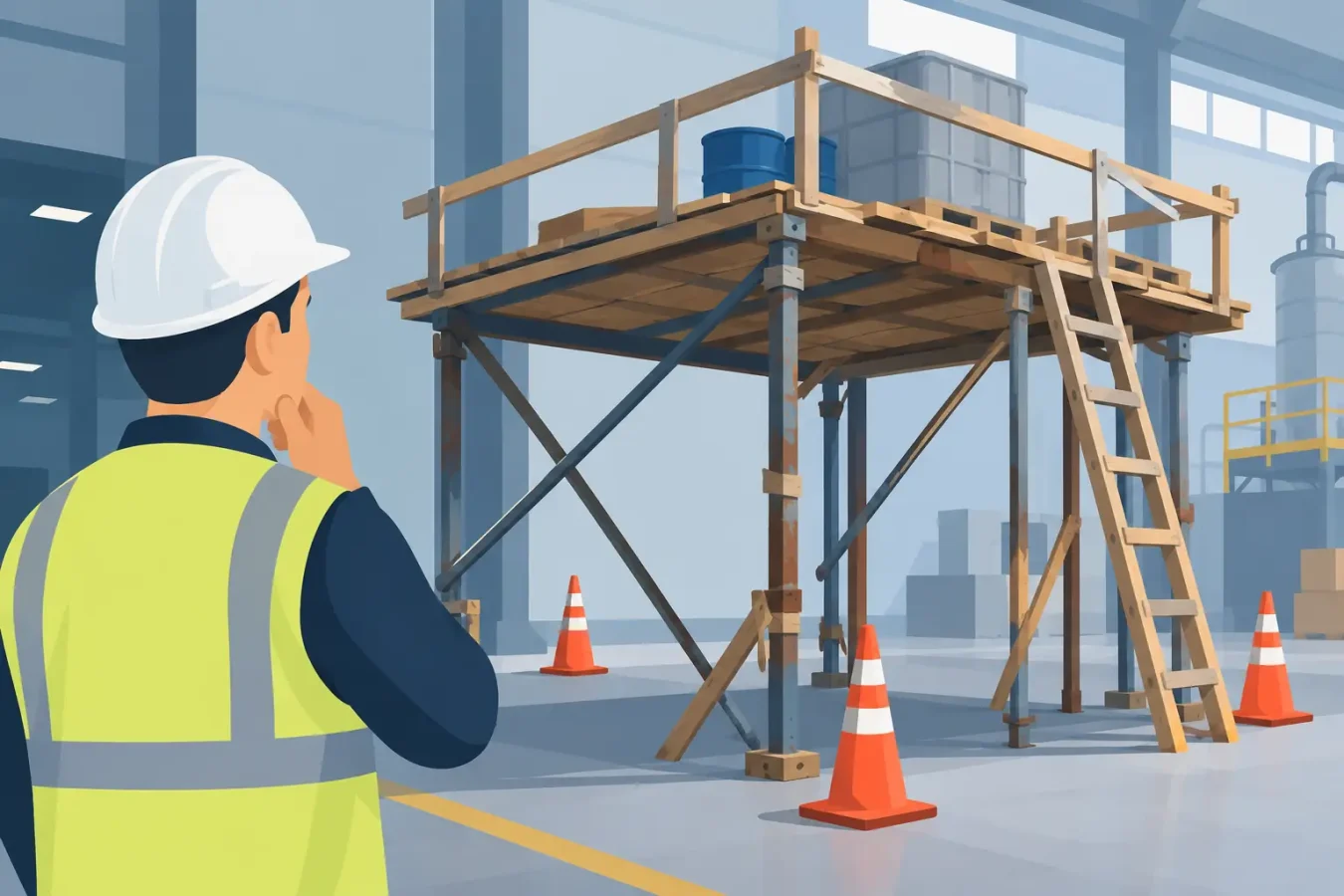 Riesgos de estructuras improvisadas industriales