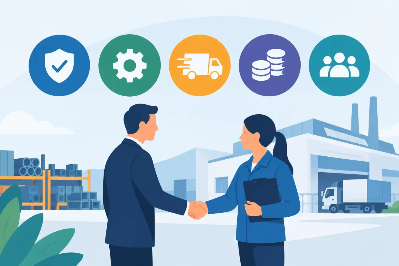 Cinco criterios para proveedores industriales