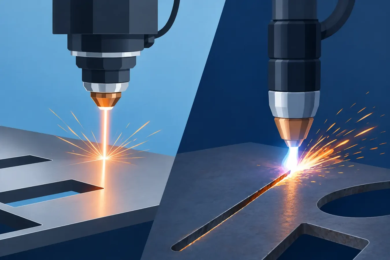 Corte láser o plasma para metal: cuál conviene