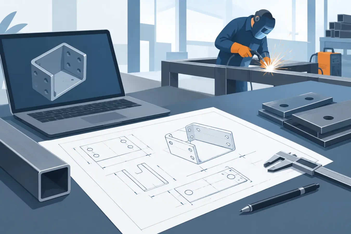 Guía de planos para fabricación metálica