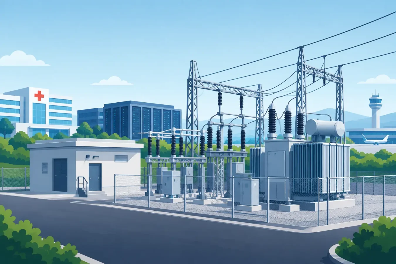 Subestaciones eléctricas para infraestructura crítica