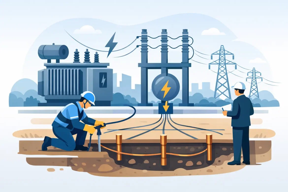 Cómo aterrizar una subestación eléctrica