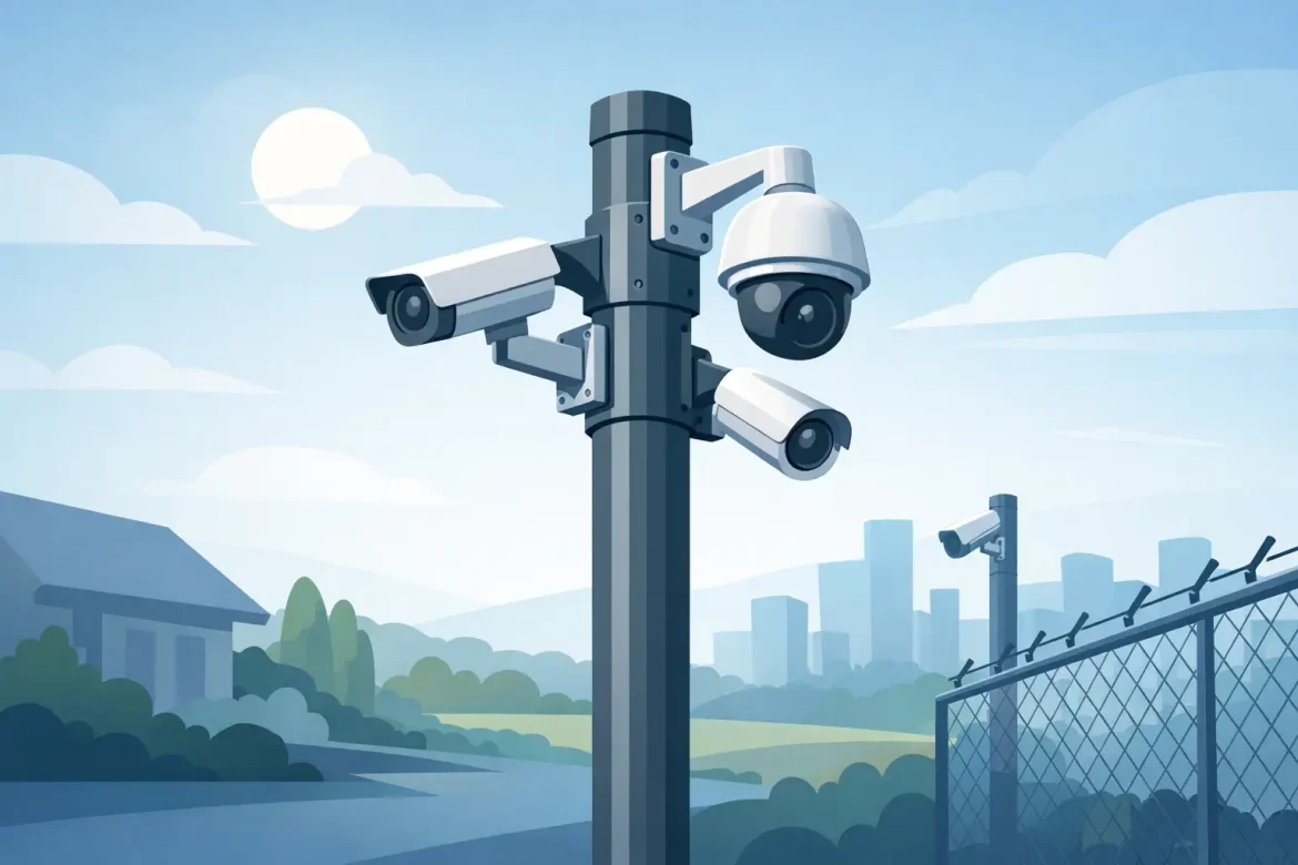 Cómo elegir poste para CCTV exterior