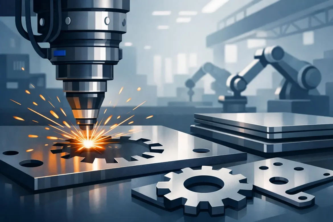 Servicio de corte láser en acero industrial