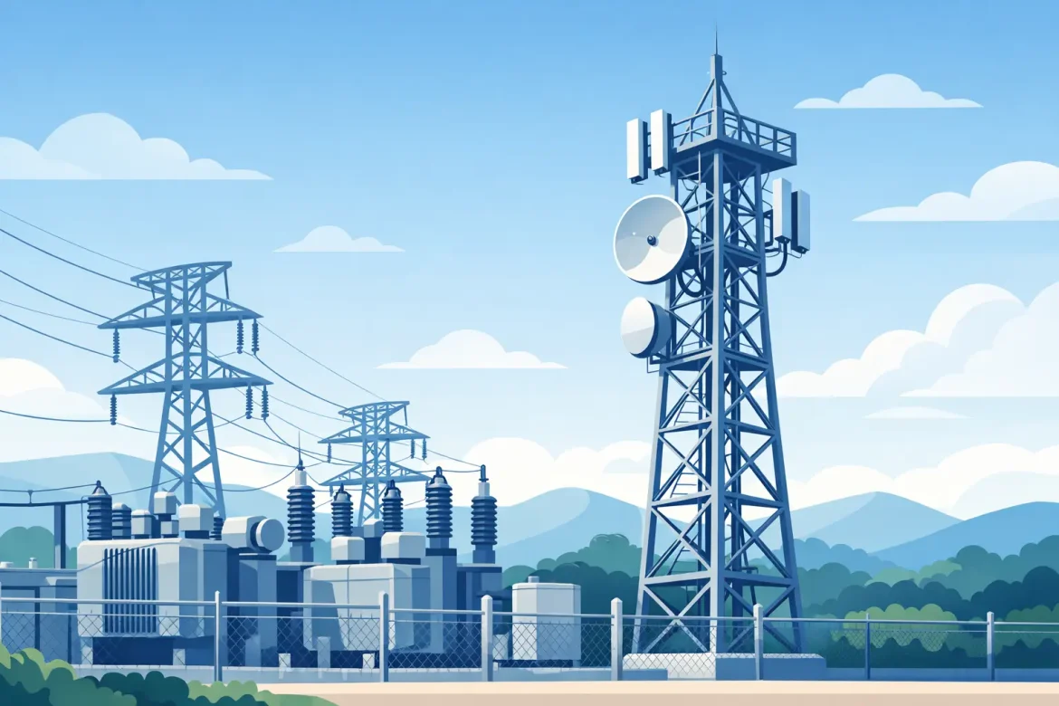 Torre de telecomunicaciones para subestación
