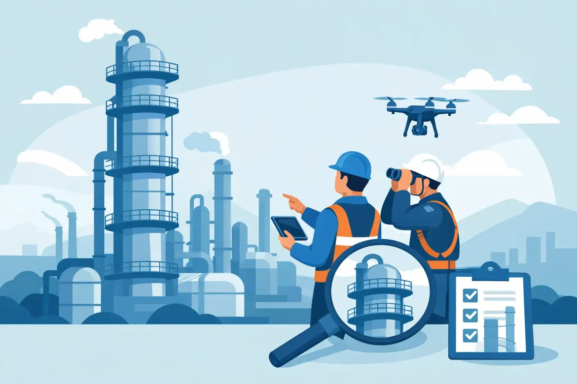 Guía de inspección de torres industriales